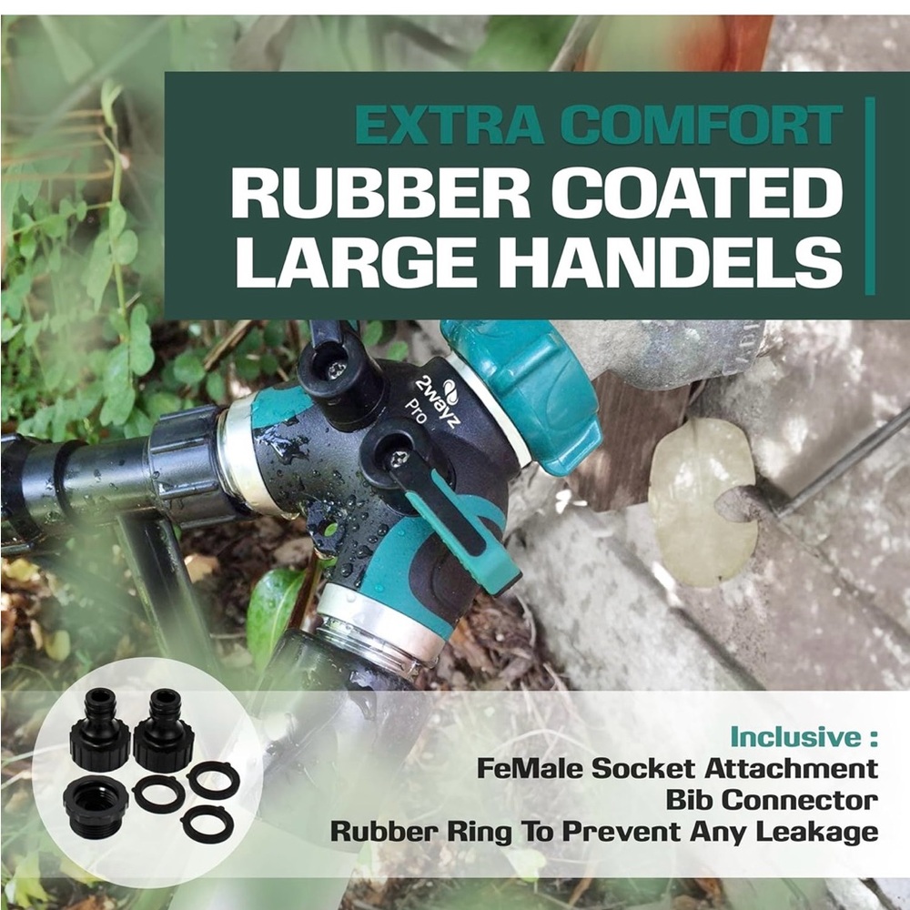 Garden Hose Splitter Double Pack Brand New - Picture 4 of 11